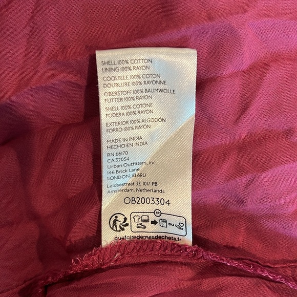 Free People Floral Peasant Dress with Handkerchief Hem - Picture 4 of 4